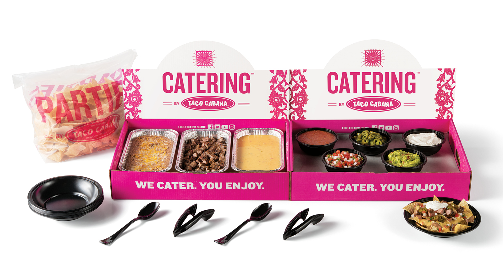 Configure Nacho Bar Taco Cabana catering.tacocabana